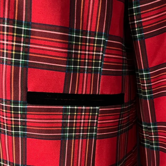 Nanette Lepore Red plaid blazer - Picture 3 of 16